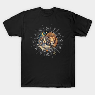 ZODIAC Leo - Astrological LEO - LEO - ZODIAC sign - Van Gogh style - 5 T-Shirt